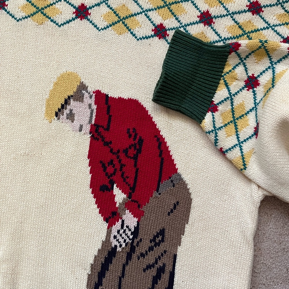 Vintage Salty Dog Gant Men’s Golf Sweater - Picture 3 of 5